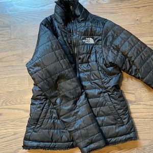The North Face girls reversible moss bud jacket M 10/12